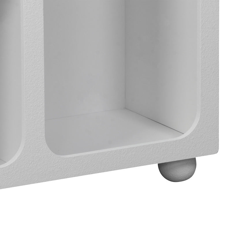 Bufet cu rafturi Emersi, Alb, 164x34x76 cm