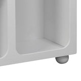 Bufet cu rafturi Emersi, Alb, 164x34x76 cm