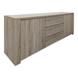 Comoda Kalya, Diverse culori, 220x49x89 cm - Stejar