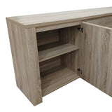 Comoda Kalya, Diverse culori, 220x49x89 cm - Stejar