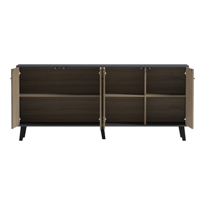 Bufet cu spațiu de depozitare Tuscany, Modern, Lemn, SONOMA -ANTHRACITE, 180x40x79 cm, imagine suplimentara