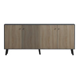 Bufet cu spațiu de depozitare Tuscany, Modern, Lemn, SONOMA -ANTHRACITE, 180x40x79 cm