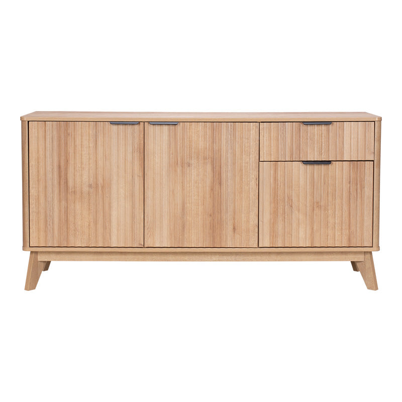 Bufet modern cu spatiu de depozitare Hamea, Natur, 150x39x73 cm, detaliu produs