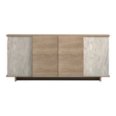 Bufet sonoma Zafore cu aspect de marmură, gri-bej, 180x45x80 cm, perspectiva suplimentara