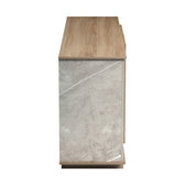 Bufet sonoma Zafore cu aspect de marmură, gri-bej, 180x45x80 cm, foto produs 6