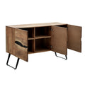 Cabinet Imena, lemn de acacia, Natur, 148x43x86 cm, detaliu produs