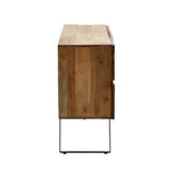 Cabinet Imena, lemn de acacia, Natur, 148x43x86 cm