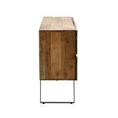 Cabinet Imena, lemn de acacia, Natur, 148x43x86 cm, foto produs 6
