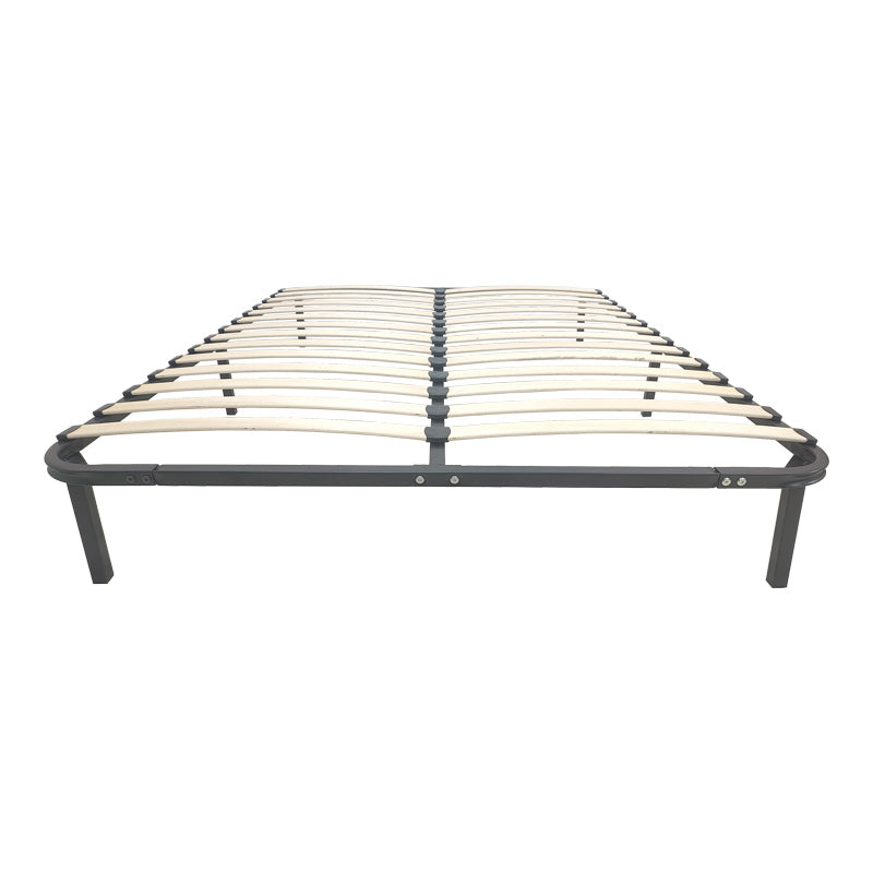 Cadru de pat metalic cu functie de sustinere Amaso, metal, Negru, 160x200x28 cm