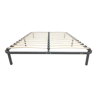 Cadru de pat metalic cu functie de sustinere Amaso, Negru, metal, 160x200x28 cm, detaliu produs