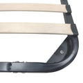 Cadru pat metalic cu design Amaso, Negru, metal, 90x190x28 cm, foto produs