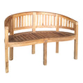 Canapea 2 locuri Coren lemn de tec Natural 130x61x87 cm