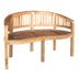 Canapea 2 locuri Coren lemn de tec Natural 130x61x87 cm