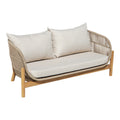 mobilier de gradina Canapea 2 locuri cu funcție confort Verilan, lemn masiv de acacia și țesătură, 163x77x70 cm