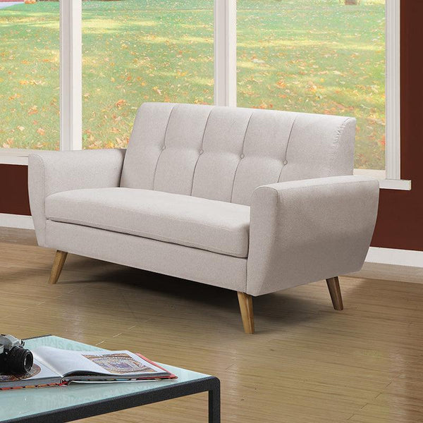 Canapea 2 locuri Decency, bej, 149x75x86 cm