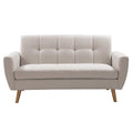 Canapea 2 locuri Decency, bej, 149x75x86 cm, detaliu produs
