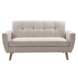 Canapea 2 locuri Decency, bej, 149x75x86 cm
