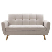Canapea 2 locuri Decency, bej, 149x75x86 cm, detaliu produs