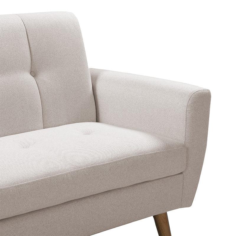 Canapea 2 locuri Decency, bej, 149x75x86 cm, perspectiva suplimentara