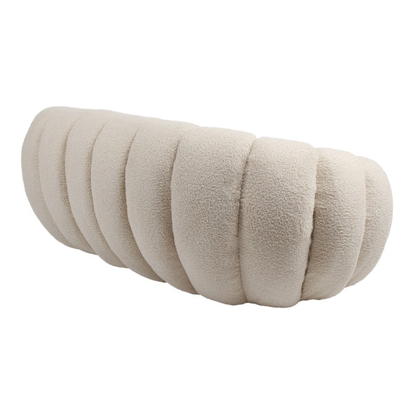 Canapea 2 locuri Yannick, Boucle, Bej, 148x92x62 cm
