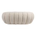 Canapea 2 locuri Yannick, Boucle, Bej, 148x92x62 cm, foto produs