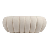 Canapea 2 locuri Yannick, Boucle, Bej, 148x92x62 cm