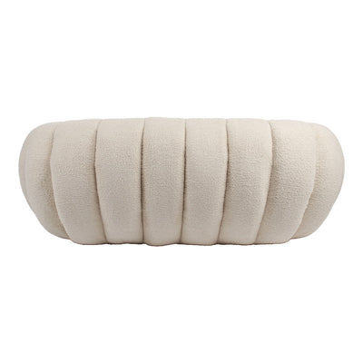 Canapea 2 locuri Yannick, Boucle, Bej, 148x92x62 cm, foto produs