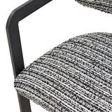 Canapea 2-seater Berdona, picioare negre, Negru, 120x47x78 cm