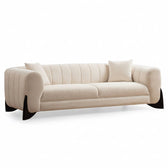 Canapea 3 locuri Sandreo Avni, Alb, 248 x 70 x 100 cm