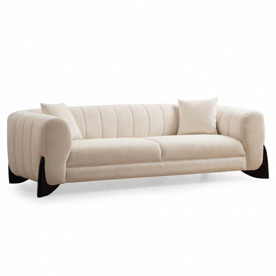 Canapea 3 locuri Sandreo Avni, Alb, 248 x 70 x 100 cm