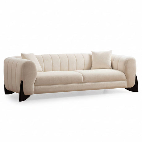 Canapea 3 locuri Sandreo Avni, Alb, 248x70x100 cm