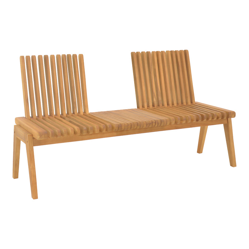 Canapea-bancă polimorfă Jey, Lemn Teak, Natur, 150x57x80 cm