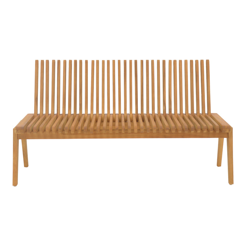 Canapea-bancă polimorfă Jey, Lemn Teak, Natur, 150x57x80 cm