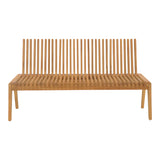 Canapea-bancă polimorfă Jey, Lemn Teak, Natur, 150x57x80 cm