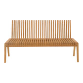Canapea-bancă polimorfă Jey, Lemn Teak, Natur, 150x57x80 cm, foto produs