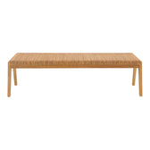 Canapea-bancă polimorfă Jey, Lemn Teak, Natur, 150x57x80 cm, foto produs 6