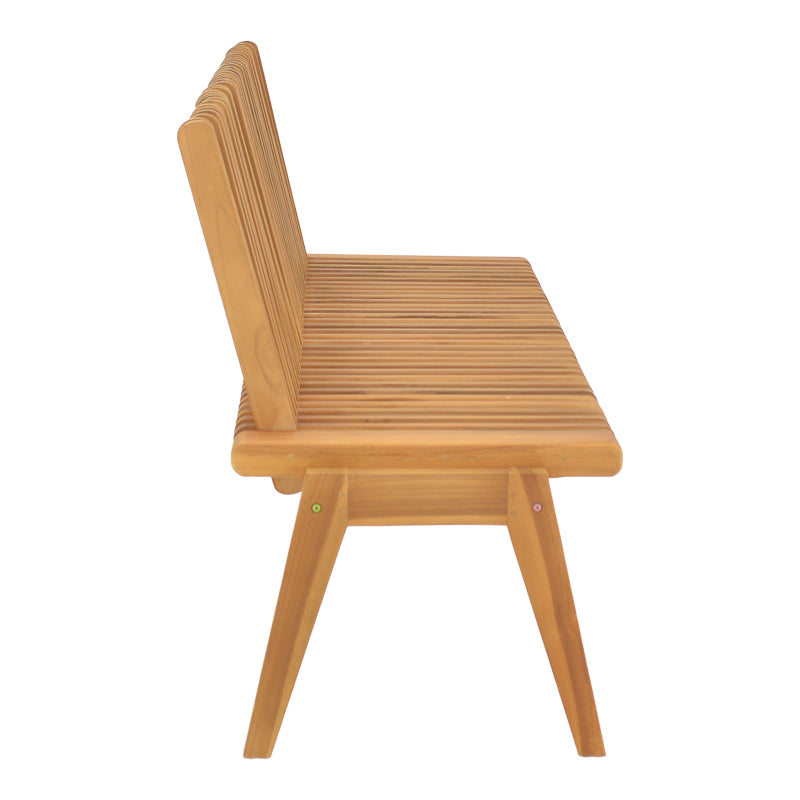 Canapea-bancă polimorfă Jey, Lemn Teak, Natur, 150x57x80 cm