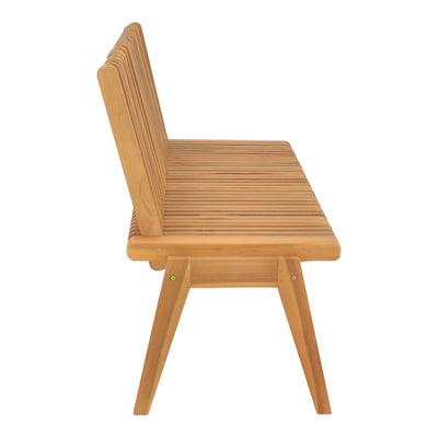 Canapea-bancă polimorfă Jey, Lemn Teak, Natur, 150x57x80 cm, foto produs 7
