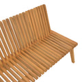 Canapea-bancă polimorfă Jey, Lemn Teak, Natur, 150x57x80 cm, foto produs 8