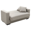 Canapea cu 2 locuri cu spatiu de depozitare Vox 2, Gri deschis, 154x82x83 cm, imagine suplimentara