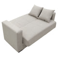 Canapea cu 2 locuri cu spatiu de depozitare Vox 2, Gri deschis, 154x82x83 cm, perspectiva suplimentara