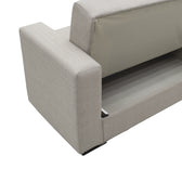 Canapea cu 2 locuri cu spatiu de depozitare Vox 2, Gri deschis, 154x82x83 cm, foto produs 6