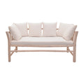 Canapea cu 2 locuri pentru gradina de gradina Dranjere Boho, Natural, 167x80x71 cm, imagine suplimentara