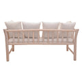 Canapea cu 2 locuri pentru gradina de gradina Dranjere Boho, Natural, 167x80x71 cm, detaliu produs