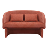 Canapea cu 2 locuri Playmob Caramiziu, Portocaliu, 128x65x79 cm