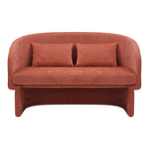 Canapea cu 2 locuri Playmob Caramiziu, Portocaliu, 128x65x79 cm, perspectiva suplimentara