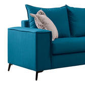 Canapea cu 2 locuri Verona 2, Albastru, 173x93x100 cm, imagine suplimentara