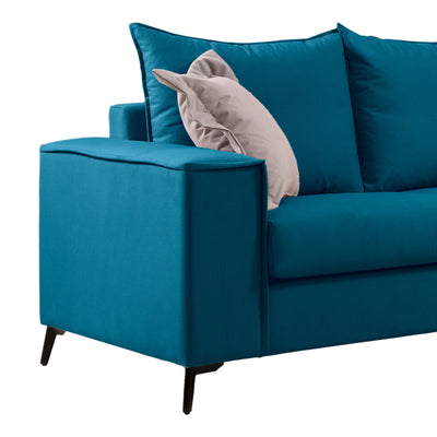 Canapea cu 2 locuri Verona 2, Albastru, 173x93x100 cm, imagine suplimentara
