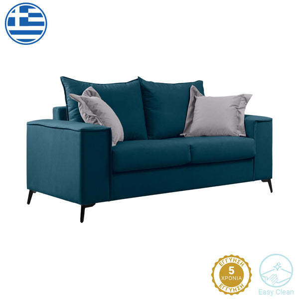 Canapea cu 2 locuri Verona 2, Albastru inchis, 173x93x100 cm