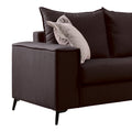 Canapea cu 2 locuri Verona 2, Gri inchis, 173x93x100 cm, imagine suplimentara